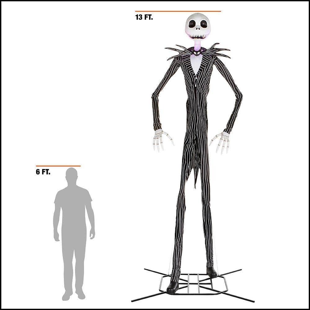 13 ft. Giant-Sized Animated LED Jack Skellington