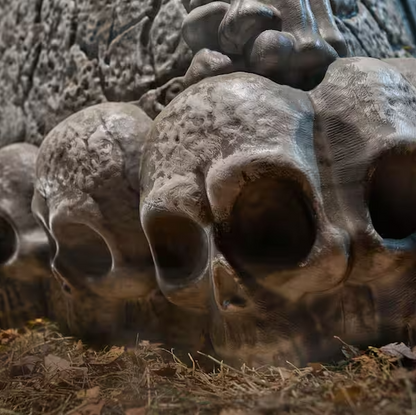 5-foot-tall "Grave and Bones" LED smoke monster
