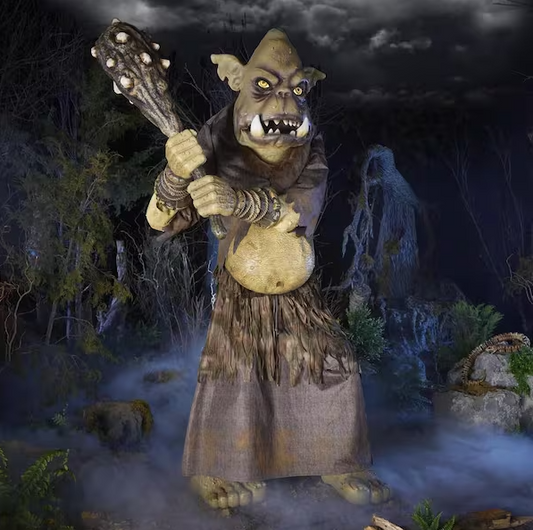 8 ft. Gruesome Grounds Giant-Sized Animated LED Tumble the Troll H11